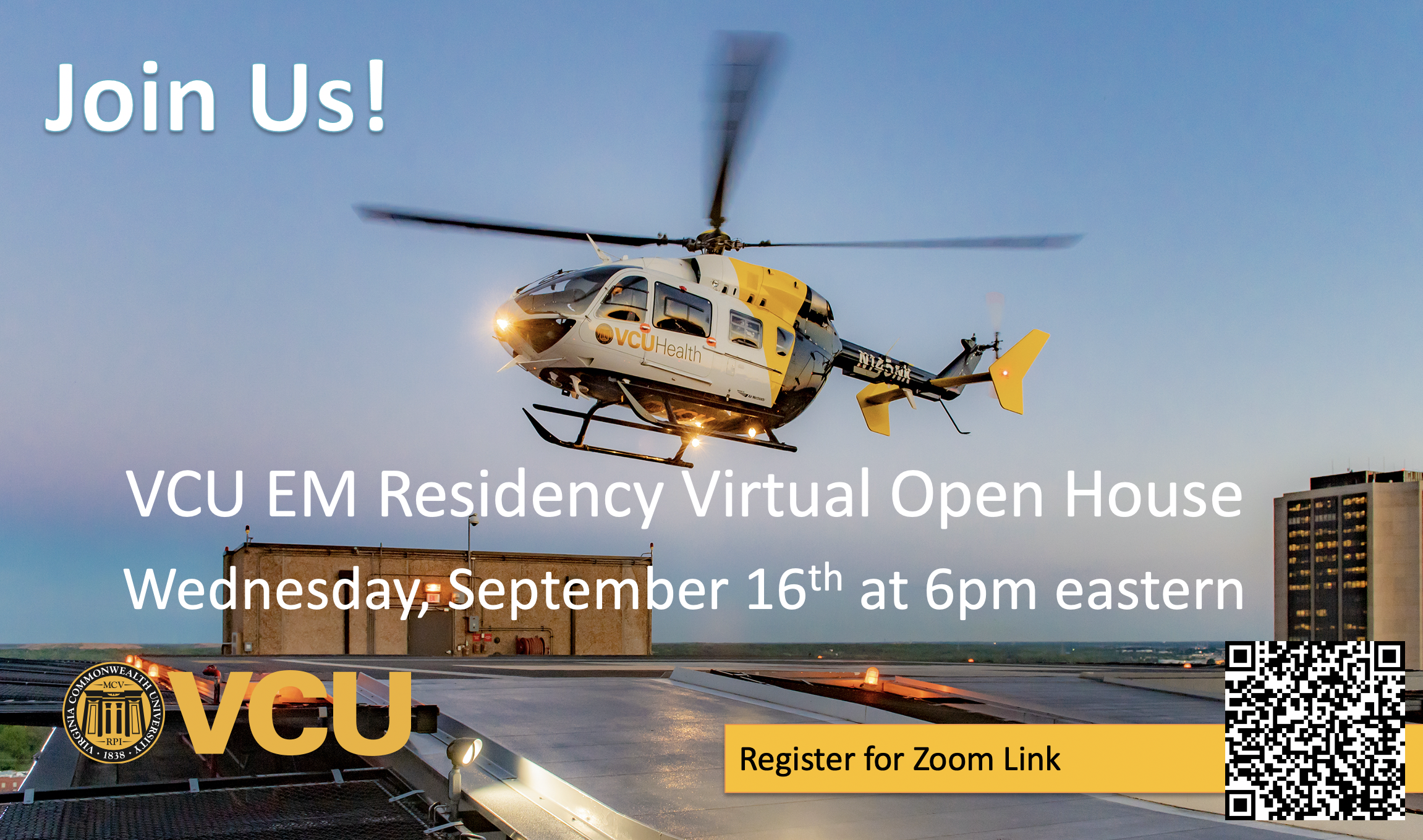 VCU EM Residency Virtual Open House