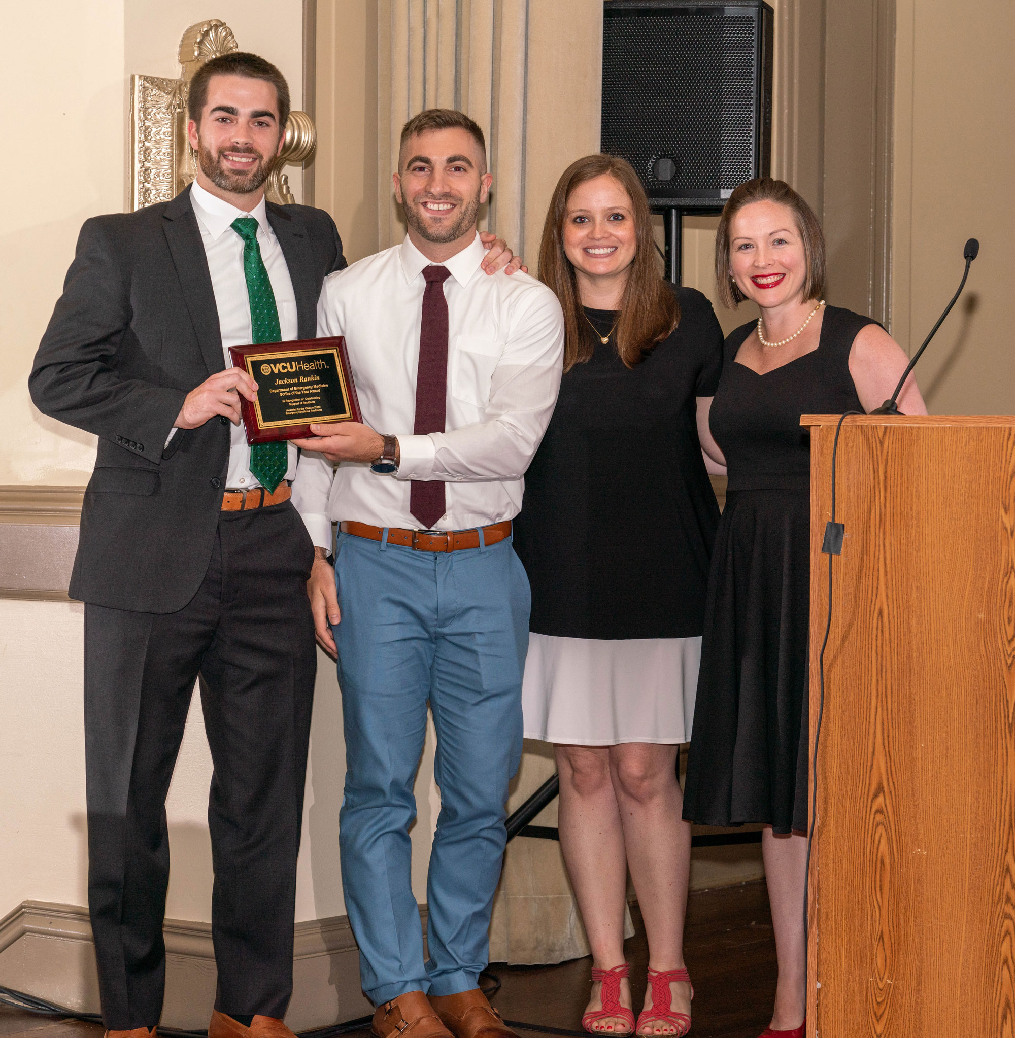 Scribe Jackson Rankin accepting Scribe of the Year award